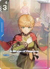 A Show of Resolve (U+) (GD01-100) [Edition Beta]