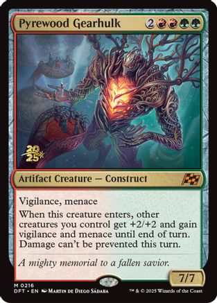 Pyrewood Gearhulk [Aetherdrift Prerelease Promos]