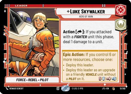 Luke Skywalker - Hero of Yavin (012/262) (012/257) [Jump to Lightspeed]