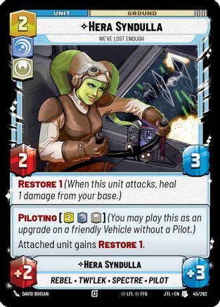 Hera Syndulla - We've Lost Enough (045/262) (045/257) [Jump to Lightspeed]