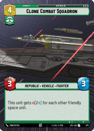 Clone Combat Squadron (377) (Hyperspace) (377) [Jump to Lightspeed]