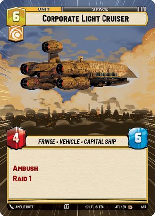 Corporate Light Cruiser (487) (Hyperspace) (487) [Jump to Lightspeed]