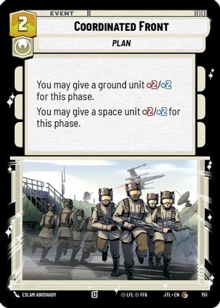 Coordinated Front (751) (751) [Jump to Lightspeed]