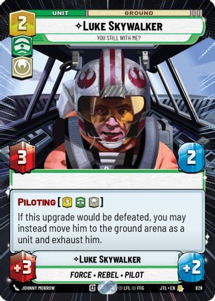 Luke Skywalker - You Still With Me? (828) (Hyperspace Foil) (828) [Jump to Lightspeed]
