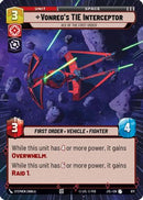 Vonreg's TIE Interceptor - Ace of the First Order (871) (Hyperspace Foil) (871) [Jump to Lightspeed]