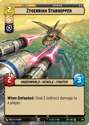 Zygerrian Starhopper (917) (Hyperspace Foil) (917) [Jump to Lightspeed]