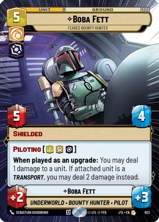 Boba Fett - Feared Bounty Hunter (923) (Hyperspace Foil) (923) [Jump to Lightspeed]