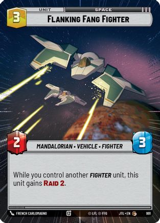 Flanking Fang Fighter (991) (Hyperspace Foil) (991) [Jump to Lightspeed]
