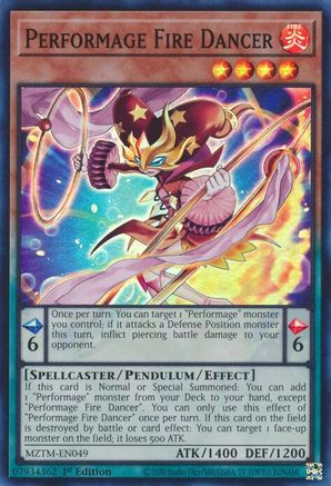 Performage Fire Dancer [MZTM-EN049] Super Rare