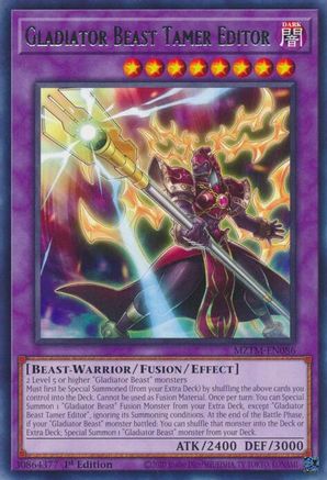 Gladiator Beast Tamer Editor [MZTM-EN086] Rare