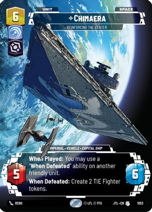 Chimaera - Reinforcing the Center (1053) (Prestige Foil) (1053) [Jump to Lightspeed]