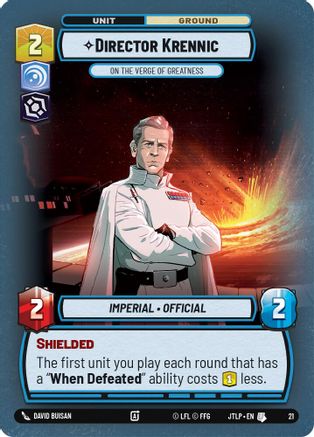 Director Krennic - On the Verge of Greatness (21) (21) [Jump to Lightspeed: Weekly Play]
