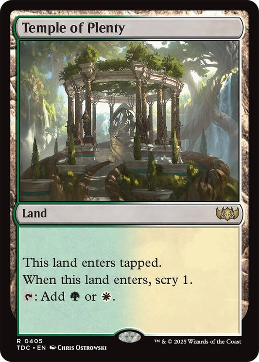 Temple of Plenty [Tarkir: Dragonstorm Commander]