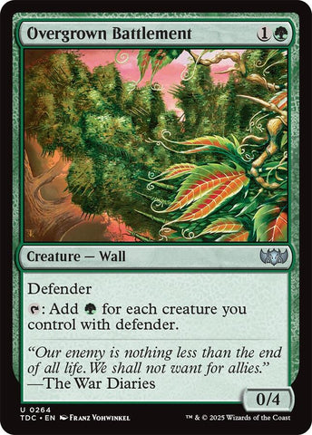 Overgrown Battlement [Tarkir: Dragonstorm Commander]