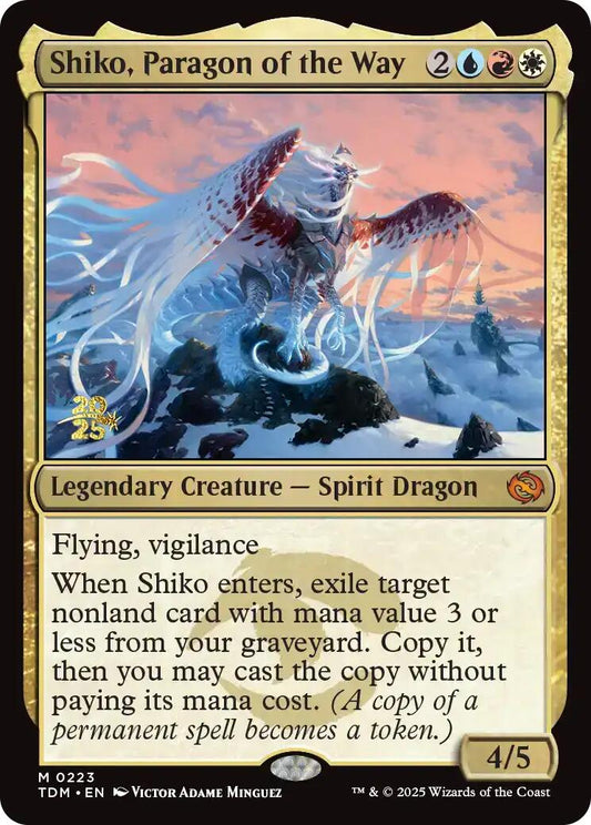 Shiko, Paragon of the Way [Tarkir: Dragonstorm Prerelease Promos]