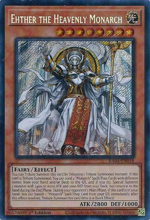 Ehther the Heavenly Monarch [RA04-EN018] Secret Rare