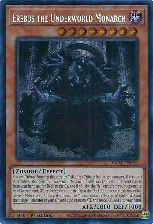 Erebus the Underworld Monarch [RA04-EN019] Secret Rare