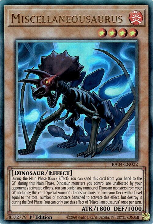 Miscellaneousaurus [RA04-EN022] Prismatic Ultimate Rare
