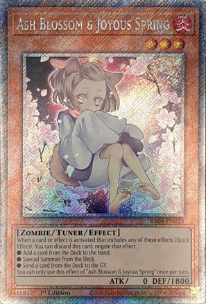 Ash Blossom & Joyous Spring (Alternate Art) [RA04-EN025] Platinum Secret Rare
