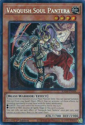 Vanquish Soul Pantera [RA04-EN044] Secret Rare