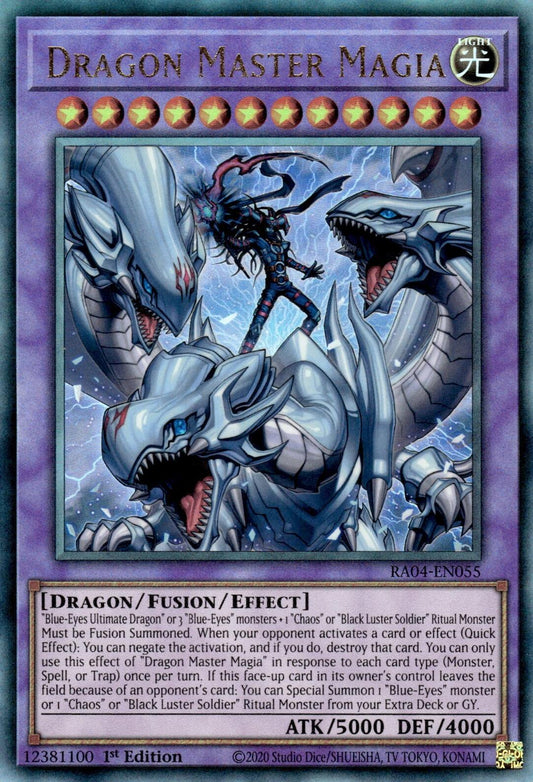 Dragon Master Magia [RA04-EN055] Prismatic Ultimate Rare