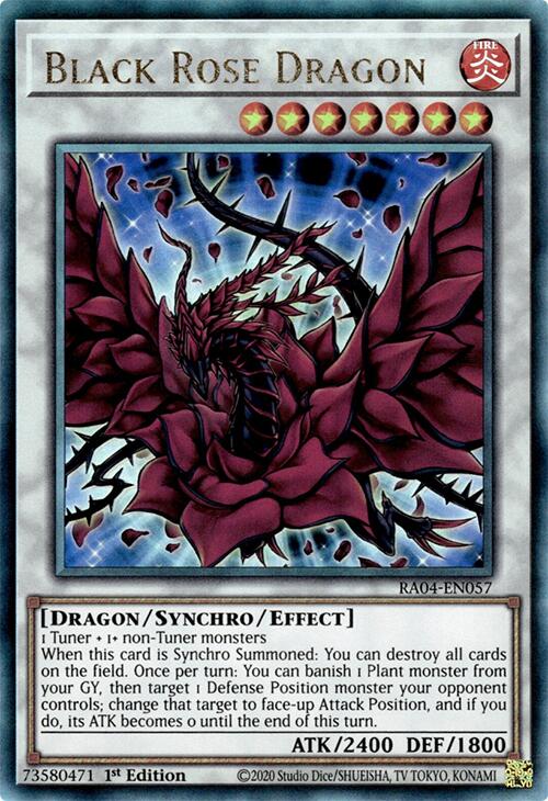 Black Rose Dragon [RA04-EN057] Prismatic Ultimate Rare
