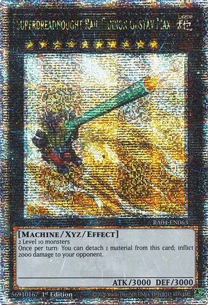 Superdreadnought Rail Cannon Gustav Max [RA04-EN063] Quarter Century Secret Rare