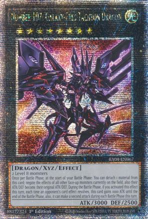 Number 107: Galaxy-Eyes Tachyon Dragon [RA04-EN067] Quarter Century Secret Rare