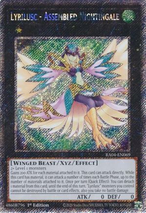 Lyrilusc - Assembled Nightingale [RA04-EN069] Platinum Secret Rare