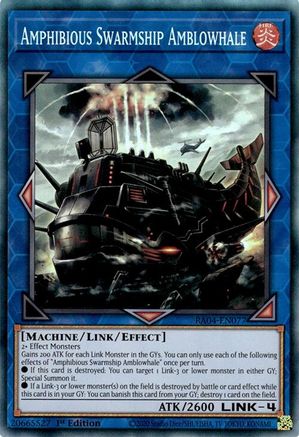 Amphibious Swarmship Amblowhale [RA04-EN077] Prismatic Collector's Rare