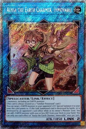 Aussa the Earth Charmer, Immovable [RA04-EN078] Platinum Secret Rare