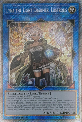 Lyna the Light Charmer, Lustrous [RA04-EN081] Platinum Secret Rare
