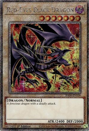 Red-Eyes Black Dragon (8th Art) [RA04-EN109] Platinum Secret Rare