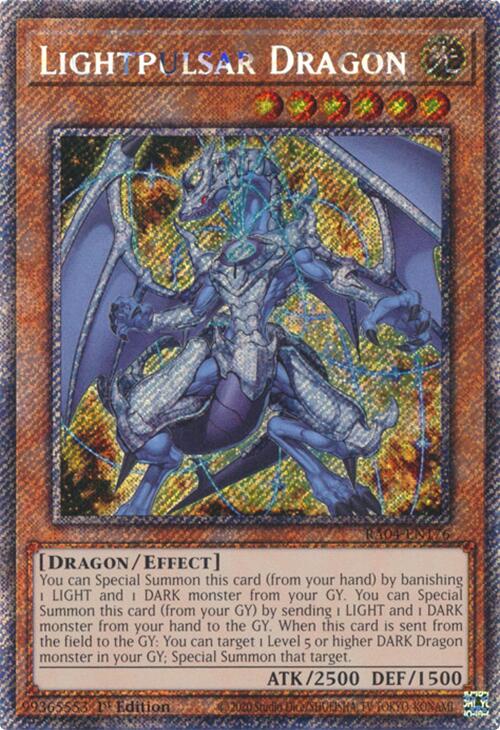 Lightpulsar Dragon [RA04-EN176] Platinum Secret Rare