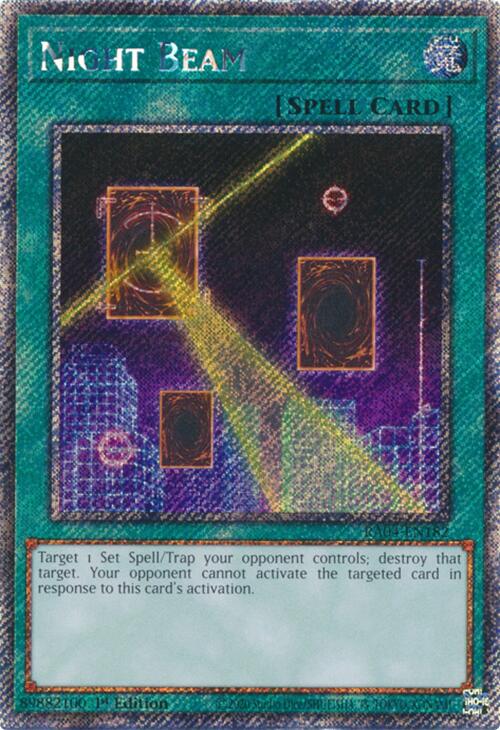 Night Beam [RA04-EN182] Platinum Secret Rare
