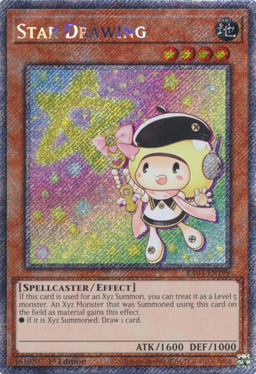 Star Drawing [RA04-EN199] Platinum Secret Rare