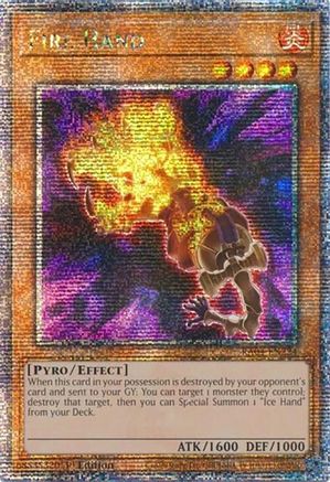 Fire Hand [RA04-EN224] Quarter Century Secret Rare