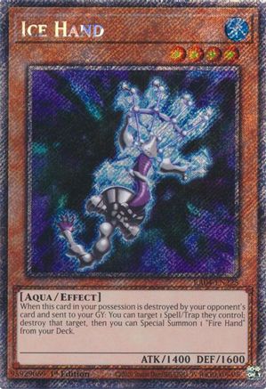 Ice Hand [RA04-EN225] Platinum Secret Rare