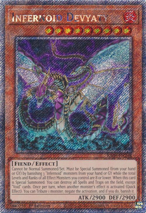 Infernoid Devyaty [RA04-EN248] Platinum Secret Rare