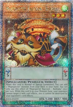 Majespecter Raccoon - Bunbuku [RA04-EN259] Quarter Century Secret Rare