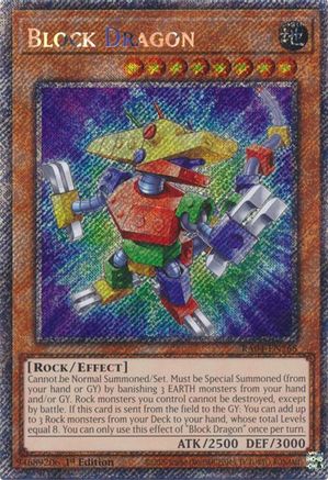 Block Dragon [RA04-EN268] Platinum Secret Rare