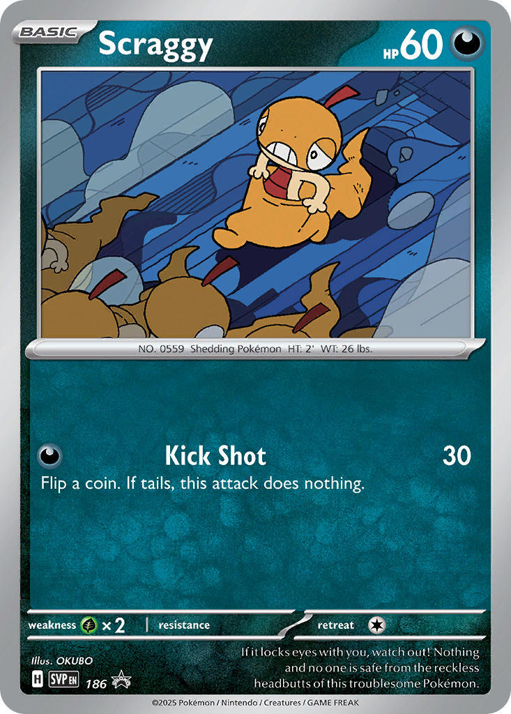 Scraggy (186) [Scarlet & Violet: Black Star Promos]