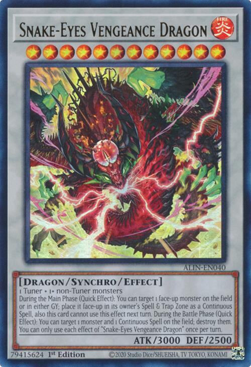 Snake-Eyes Vengeance Dragon [ALIN-EN040] Ultra Rare