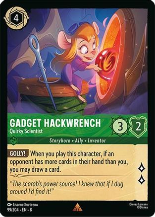 Gadget Hackwrench - Quirky Scientist (99/204) [Reign of Jafar]