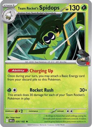 Team Rocket's Spidops (020/182) [Scarlet & Violet: Destined Rivals]