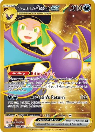 Team Rocket's Crobat ex (242/182) [Scarlet & Violet: Destined Rivals]