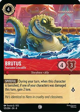 Brutus - Fearsome Crocodile (Cold Foil) (125/204) [Reign of Jafar]