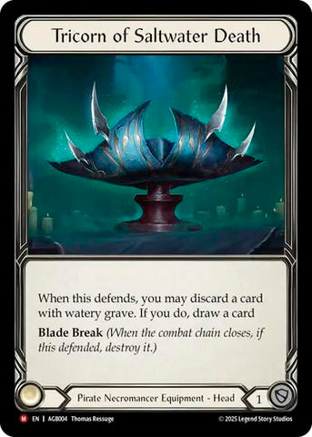 Tricorn of Saltwater Death [AGB004] (Armory Deck: Gravy Bones)  Rainbow Foil