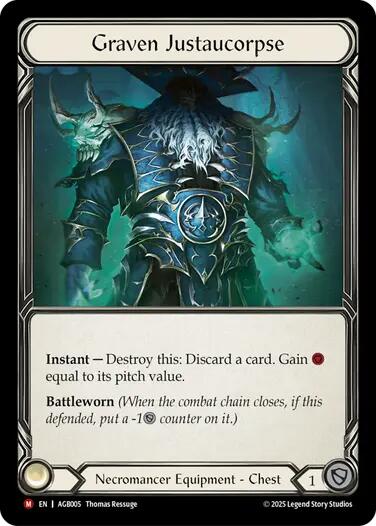 Graven Justaucorpse [AGB005] (Armory Deck: Gravy Bones)  Rainbow Foil
