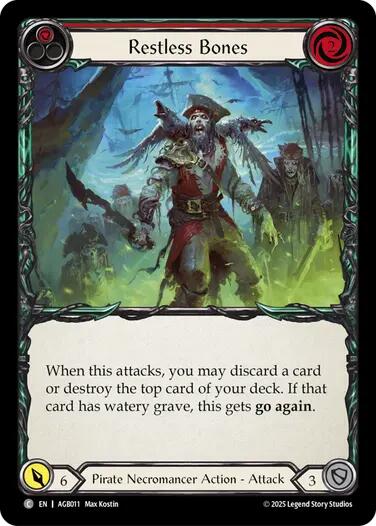 Restless Bones (Red) [AGB011] (Armory Deck: Gravy Bones)